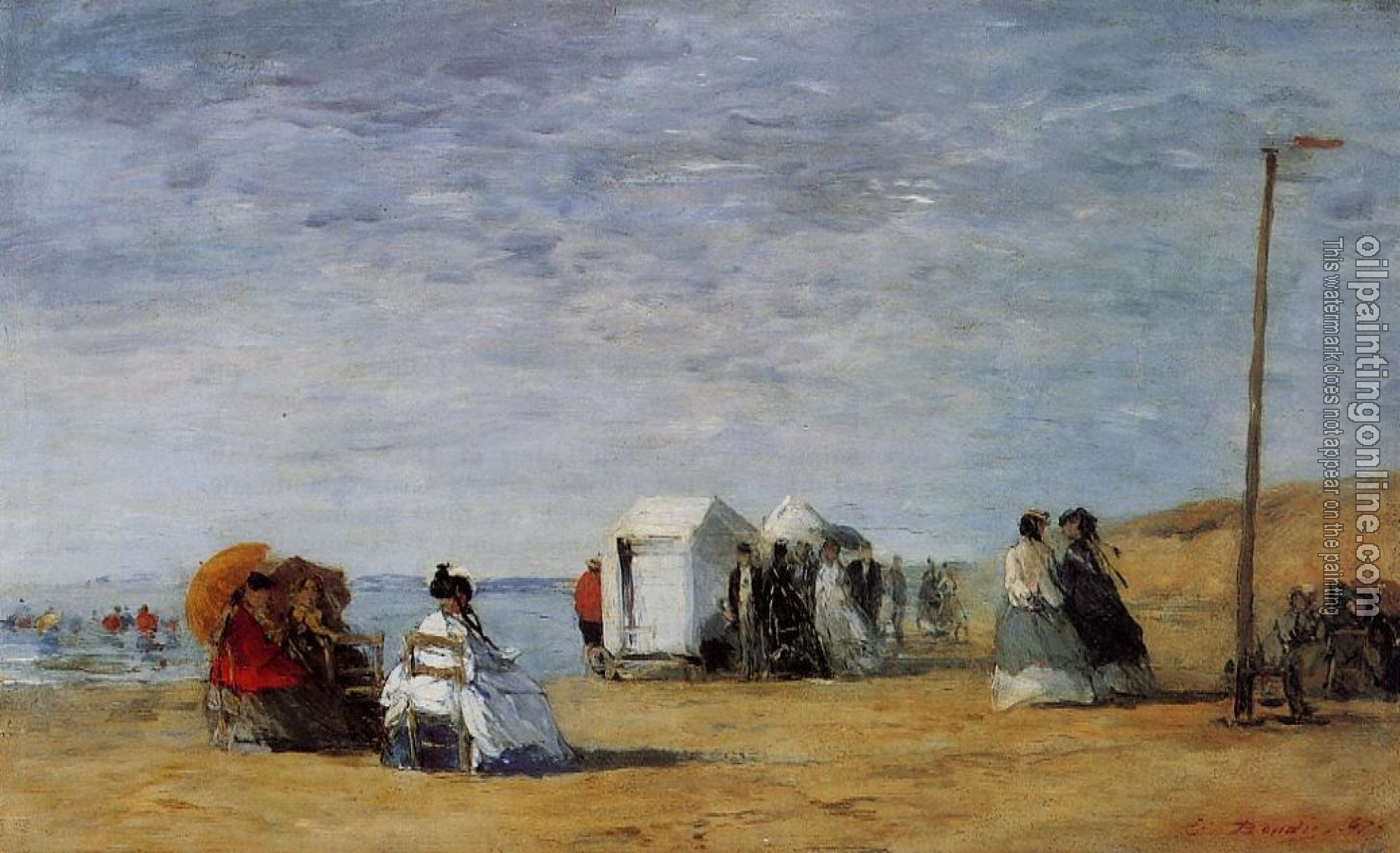 Boudin, Eugene - Beach Scene